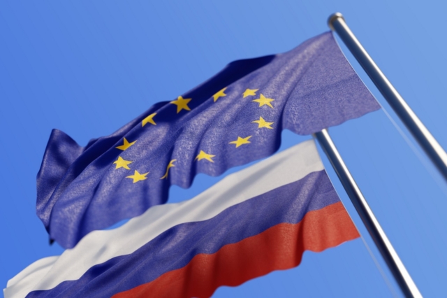 Σημαίες ΕΕ - Ρωσίας