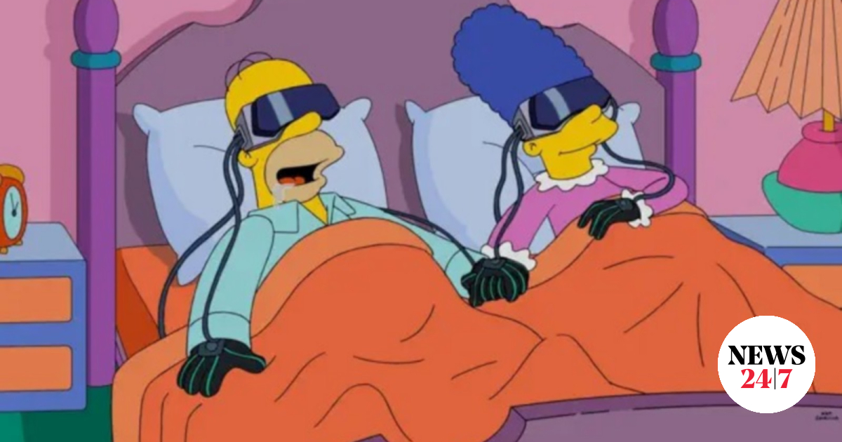 The Simpsons wore an Apple Vision Pro eight years ago