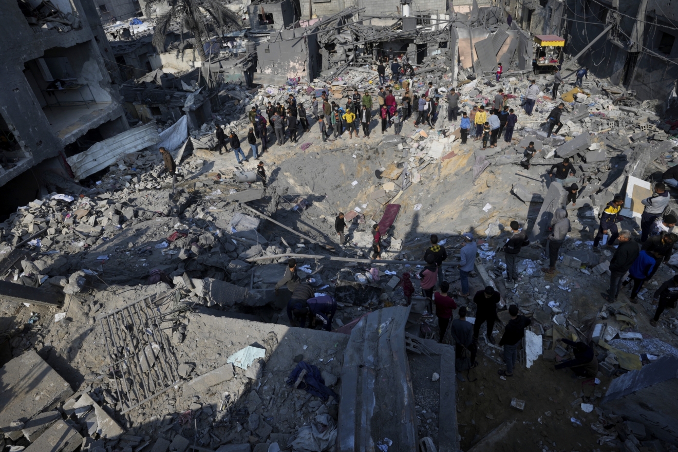 Εικόνες καταστροφής στο Nusseirat refugee camp στην κεντρική Γάζα