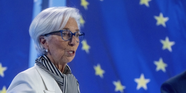 Η πρόεδρος της Ευρωπαϊκής Κεντρικής Τράπεζας , Κριστίν Λαγκάρντ