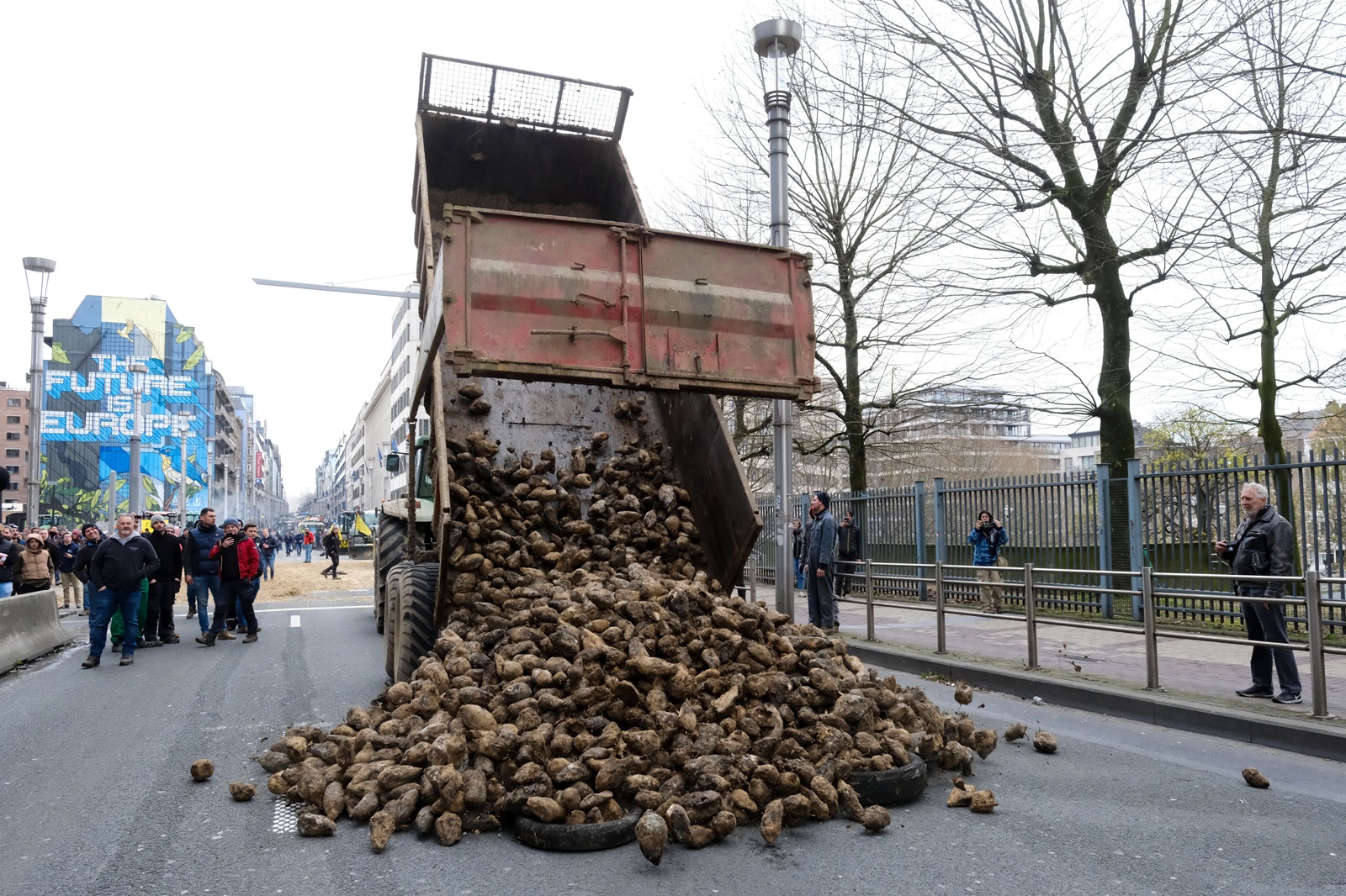 Αγροτικό συλλαλητήριο, Βρυξέλλες