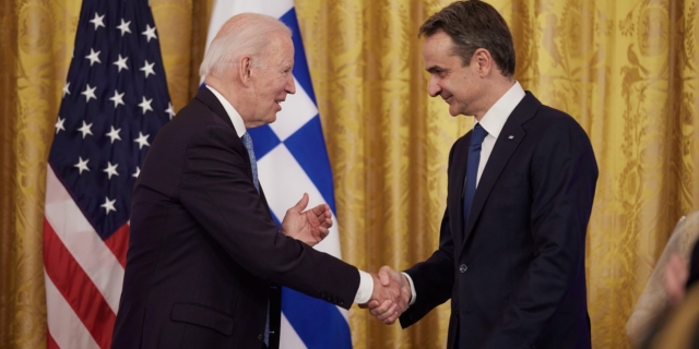 Κυριάκος Μητσοτάκης και Τζο Μπάιντεν