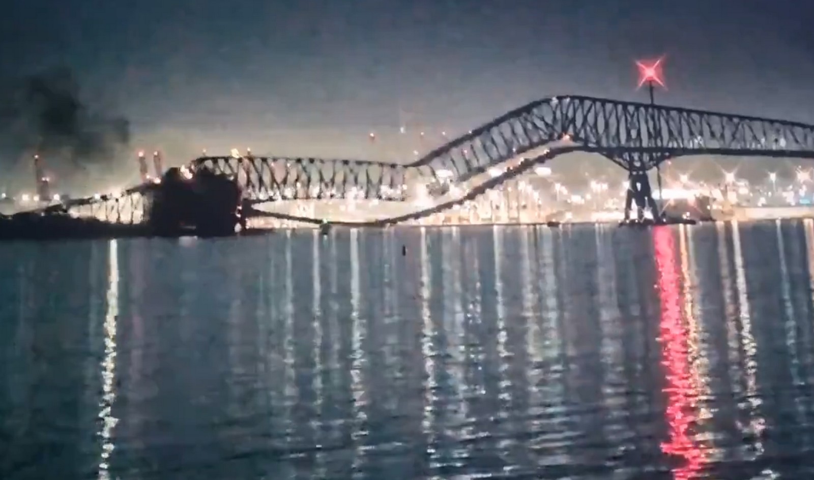 Βαλτιμόρη: Κατέρρευσε η γέφυρα “Francis Scott Key” μετά από πρόσκρουση πλοίου – Συγκλονιστικά βίντεο