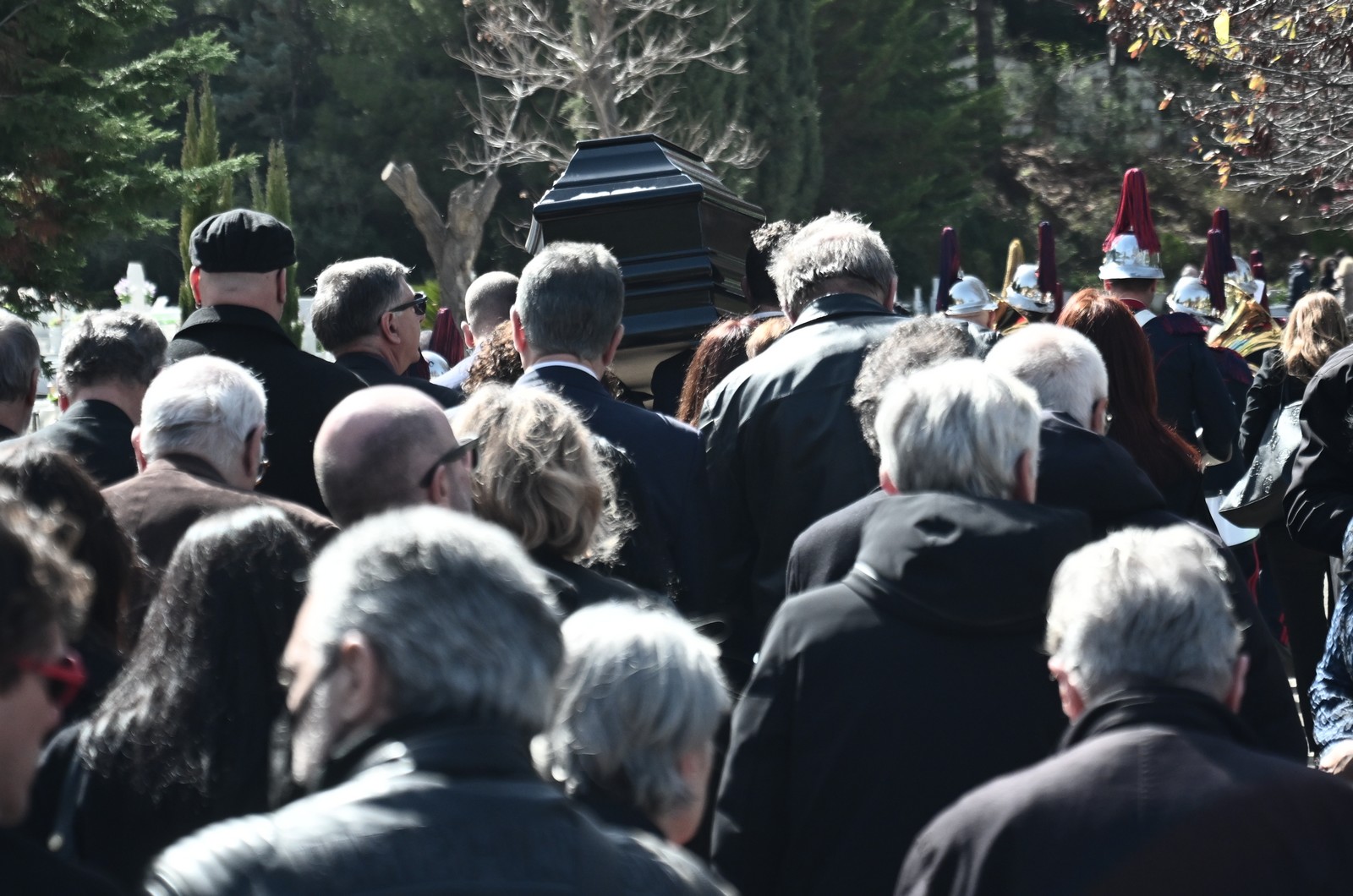 Κηδεία, στον Ιερό Ναό Ευαγγελισμού Θεοτόκου στου Παπάγου, του ηθοποιού Ηλία Λογοθέτη, ο οποίος έφυγε από τη ζωή την Τετάρτη (28/02) σε ηλικία 85 ετών, Σάββατο 2 Μαρτίου 2024.