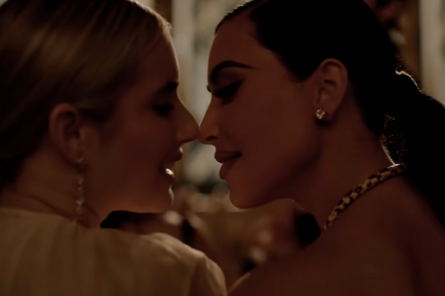 Kim Kardashian: Το “διαβολεμένο” φιλί με την Emma Roberts στο νέο trailer του “American Horror Story”