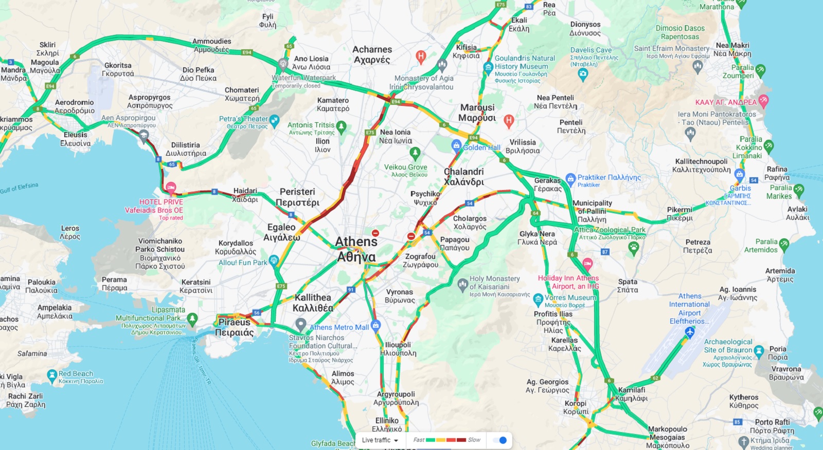 Κίνηση στους δρόμους