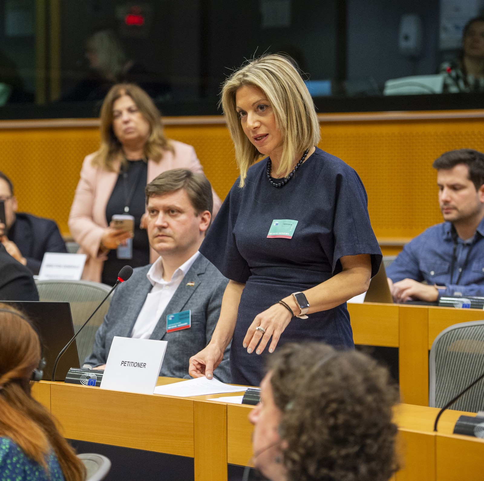 Η Μαρία Καρυστιανού στο Ευρωκοινοβούλιο