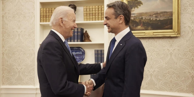 Κυριάκος Μητσοτάκης και Τζο Μπάιντεν