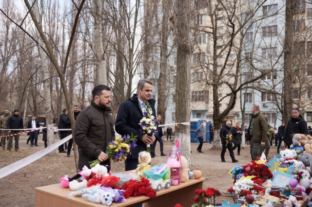 Βολοντίμιρ Ζελένσκι και Κυριάκος Μητσοτάκης