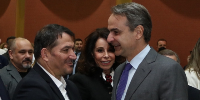 Ο Κυριάκος Μητσοτάκης, ο Πύρρος Δήμας και η Βούλα Πατουλίδου