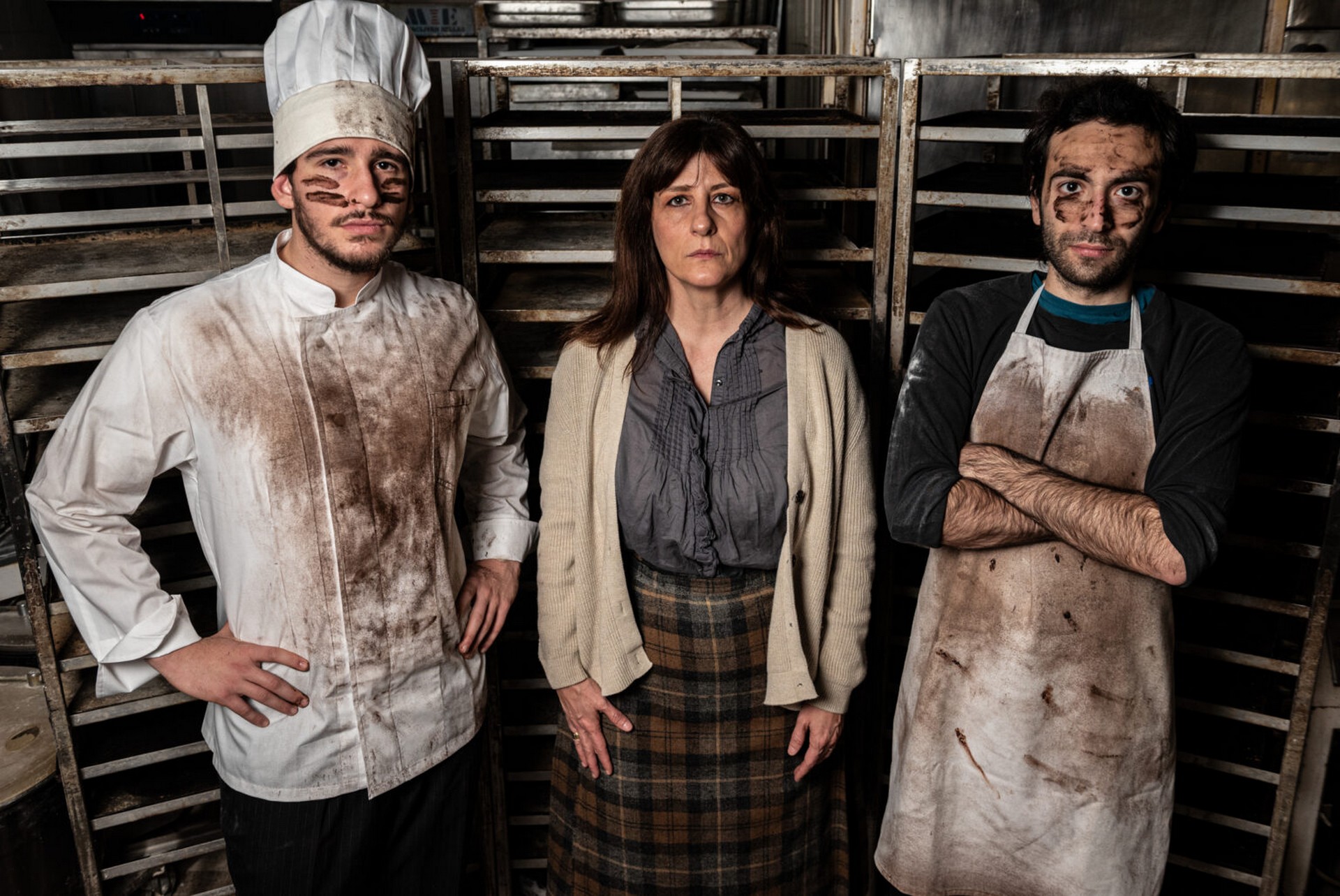 Οι πρωταγωνιστές της παράστασης "Όνειρα Γλυκά"