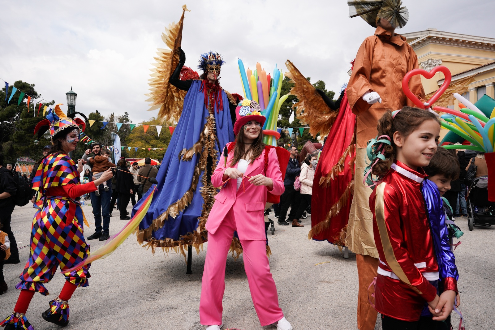 Καρναβαλικές εκδηλώσεις του Δήμου Αθηναίων στον προαύλιο χώρο του Ζαππείου Μεγάρου, στις 17 Μαρτίου 2024