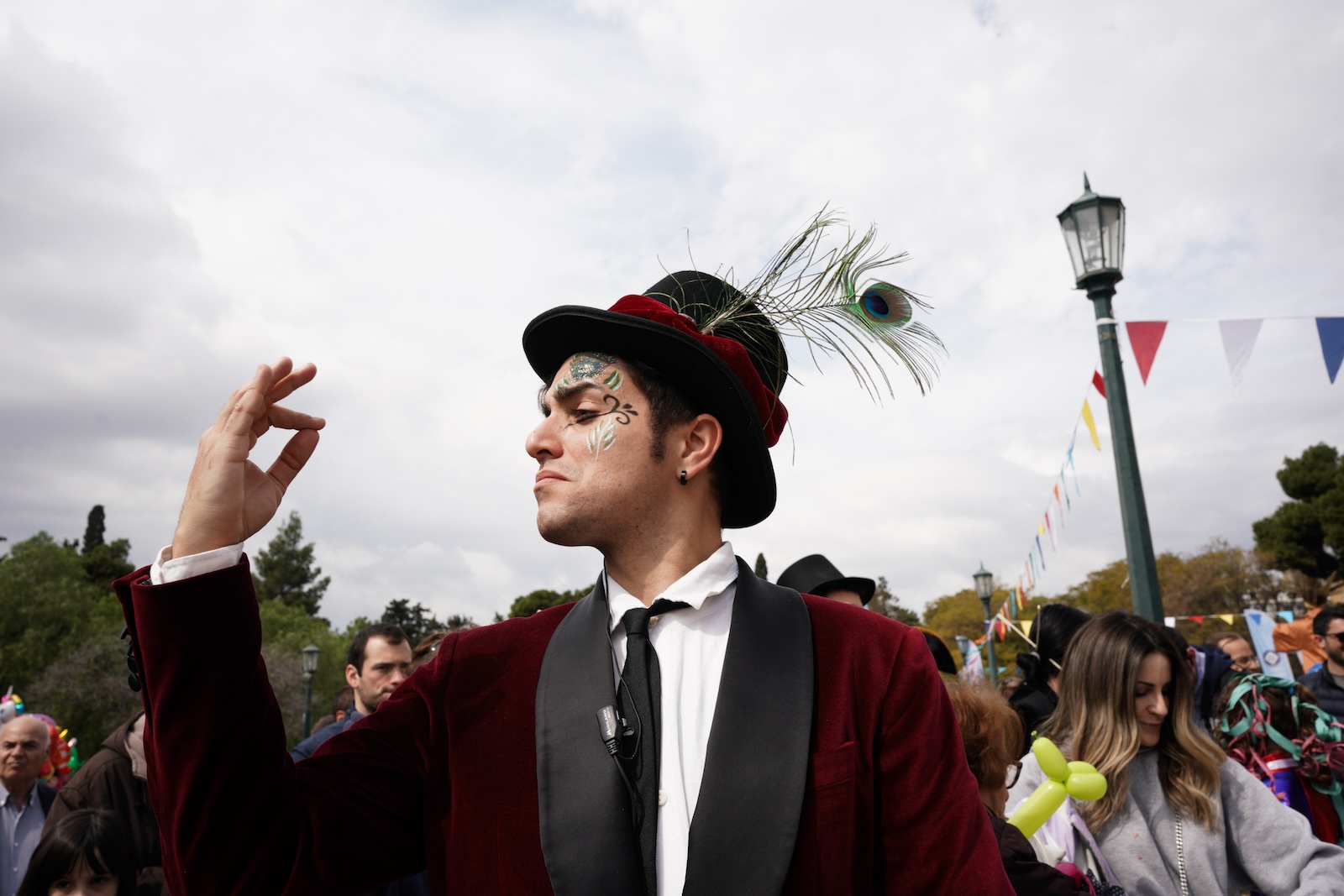 Καρναβαλικές εκδηλώσεις του Δήμου Αθηναίων στον προαύλιο χώρο του Ζαππείου Μεγάρου, στις 17 Μαρτίου 2024