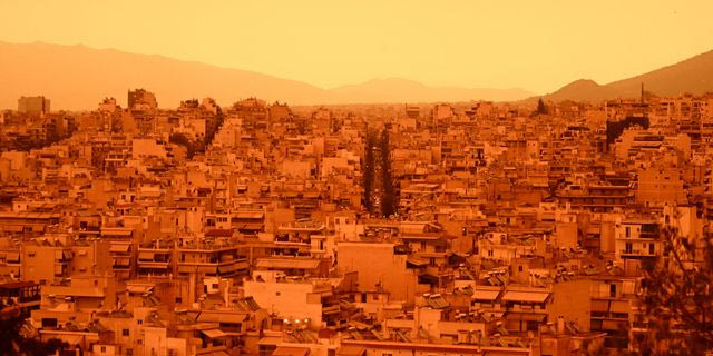 Αφρικανική σκόνη πάνω από την Αθήνα