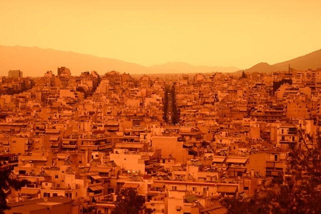 Αφρικανική σκόνη πάνω από την Αθήνα