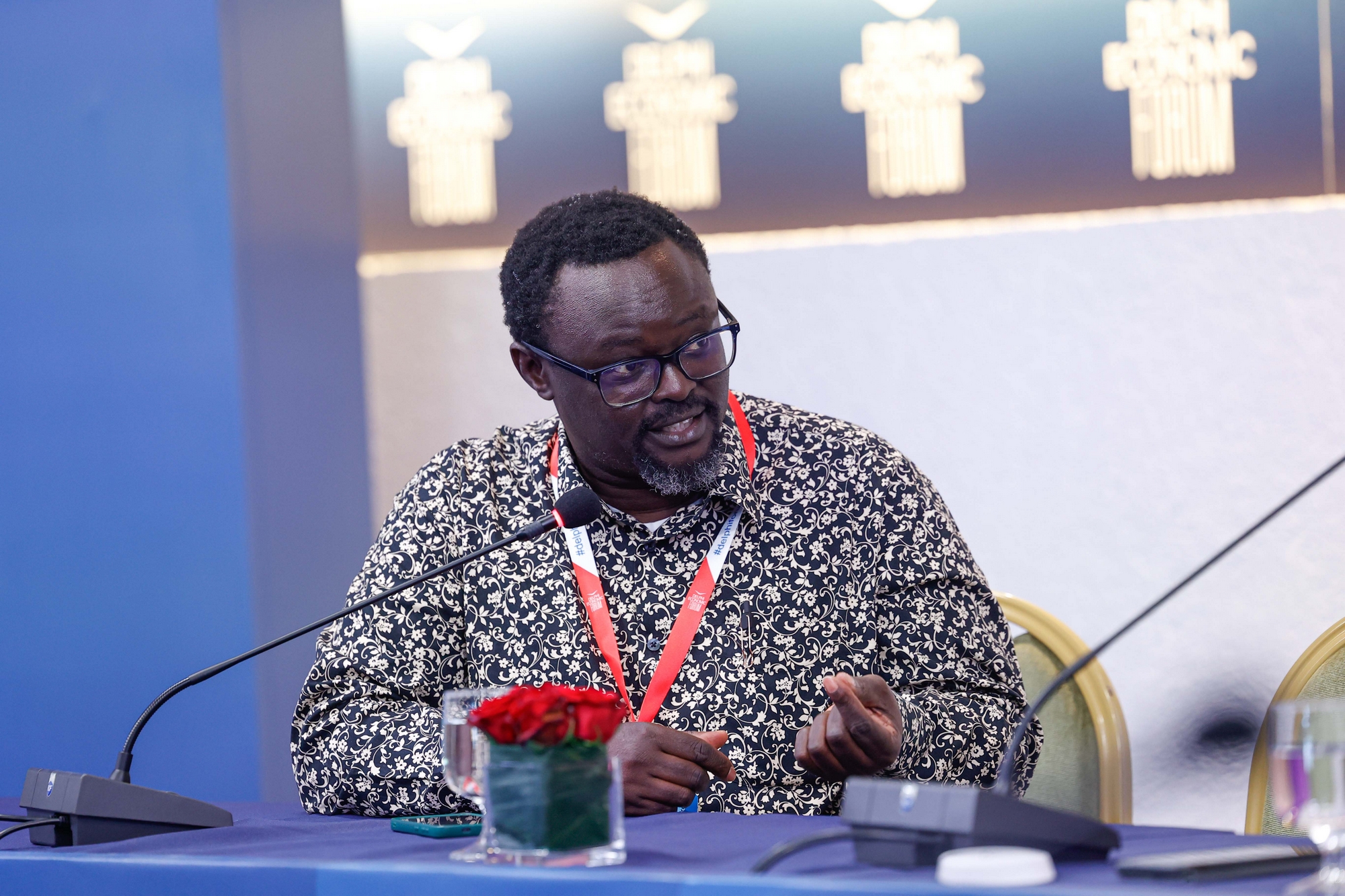 O Γενικός Γραμματέας της Action Aid International, Arthur Larok στο πλαίσιο του 9oυ Οικονομικού Φόρουμ των Δελφών.