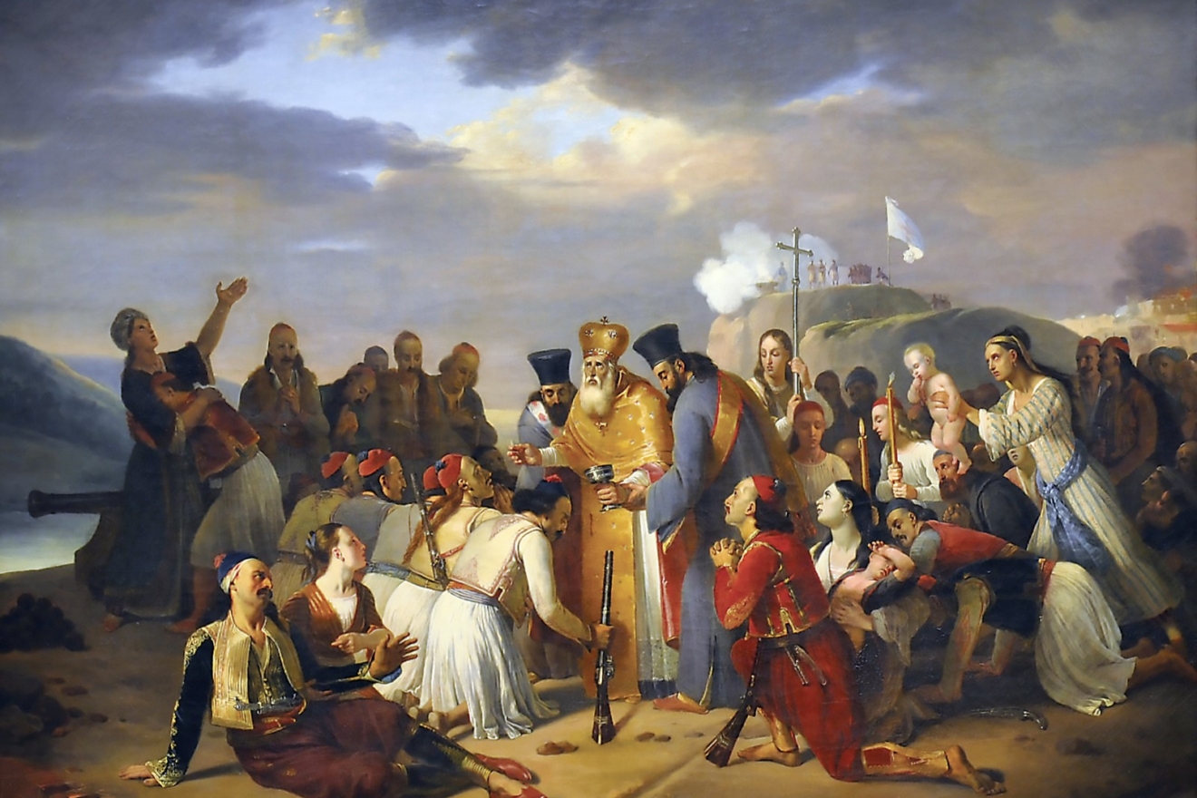 The Exodus from Messolonghi - Louis Joseph Toussaint Rossignon 1827