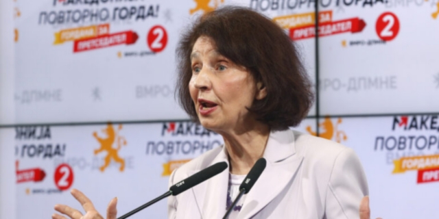 Β. Μακεδονία: Πρώτη μεταστροφή από την υποψήφια πρόεδρο του VMRO