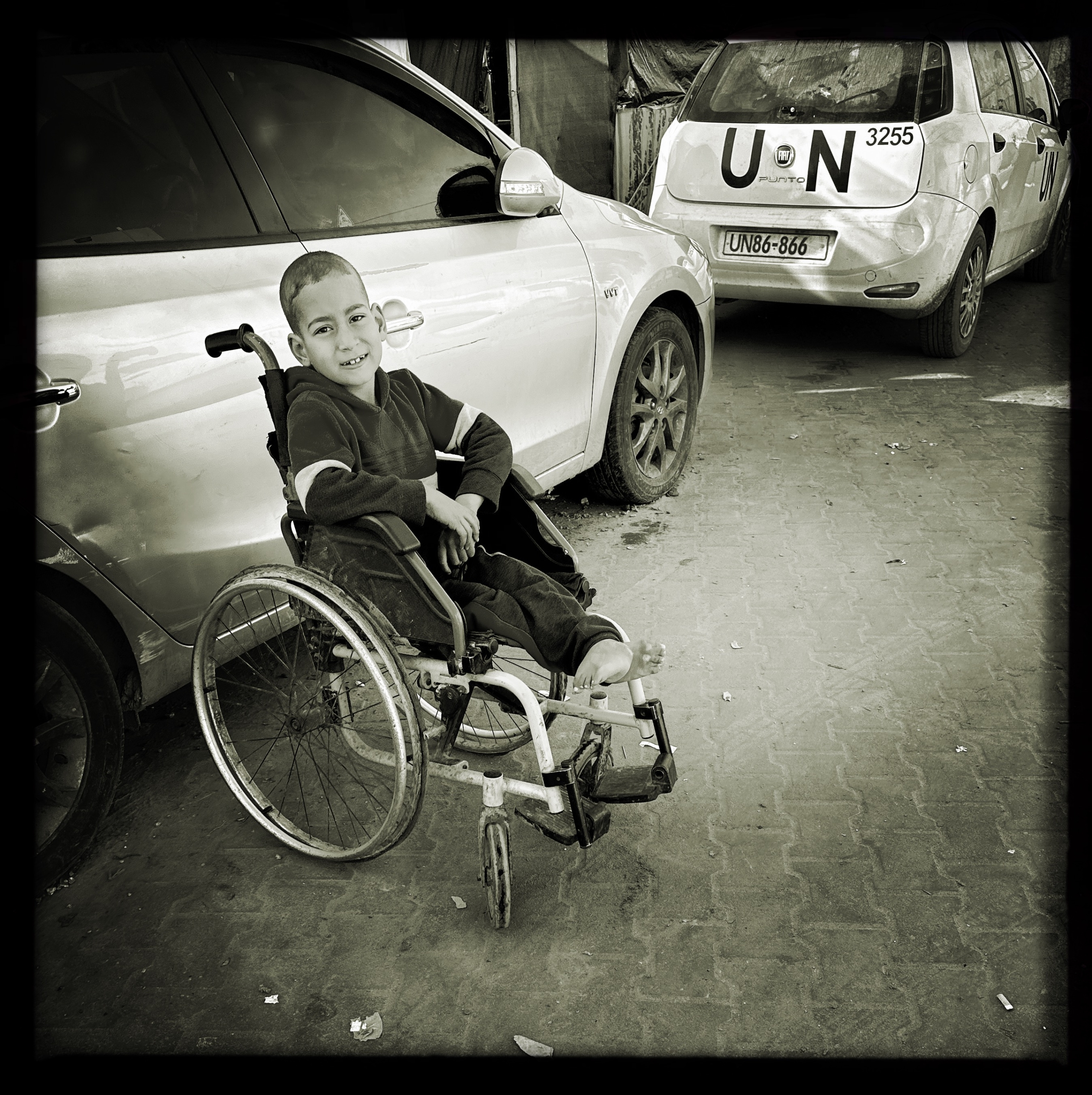 Τραυματισμένο παιδί στο κέντρο της Ράφα