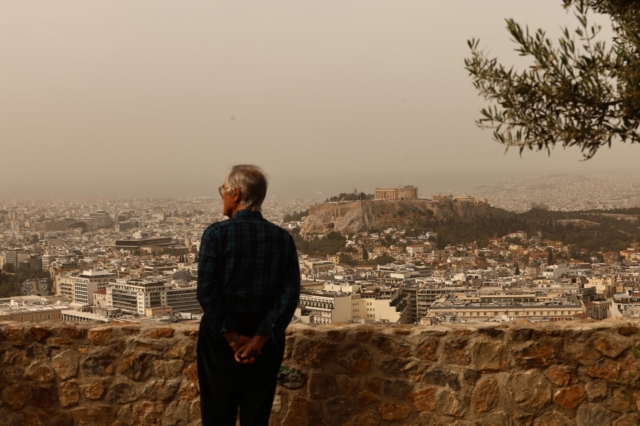 Αφρικανική σκόνη πάνω από την Αθήνα
