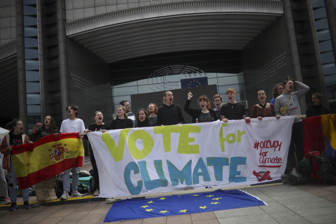 Διαμαρτυρία νέων για το κλίμα στις Βρυξέλλες