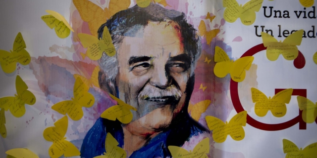 Πλακάτ του νομπελίστα συγγραφέα Γκαμπριέλ Γκαρσία Μάρκες