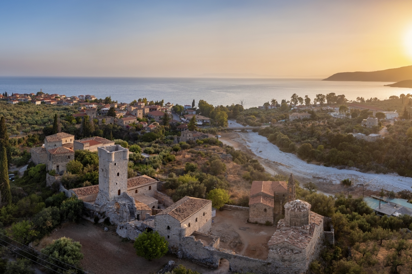 Η παλιά πόλη της Καρδαμύλης από ψηλά