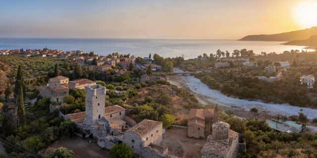 Η παλιά πόλη της Καρδαμύλης από ψηλά