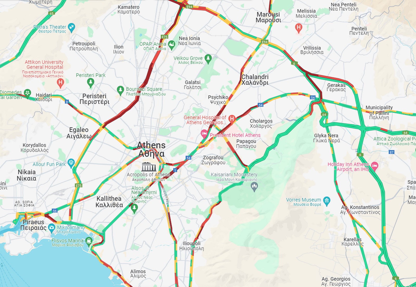 Κίνηση στους δρόμους