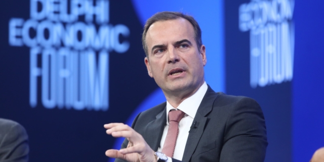 LIVE ΕΙΚΟΝΑ: Ο Γιώργος Μαργώνης της Παπαστράτος στο Φόρουμ των Δελφών