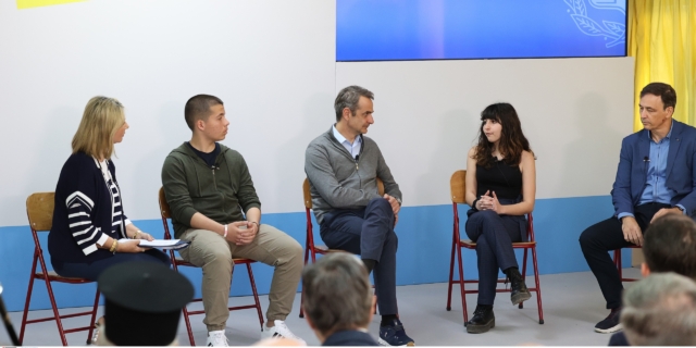 Ο Κυριάκος Μητσοτάκης σε εκδήλωση για την αντιμετώπιση της ενδοσχολικής βίας