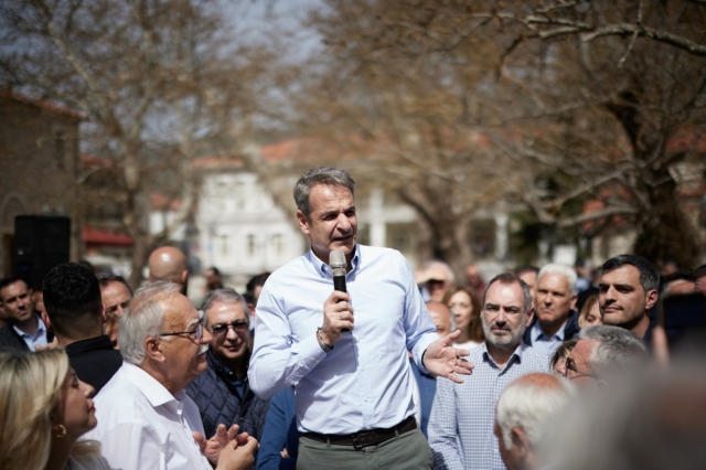 Επίσκεψη του Κυριάκου Μητσοτάκη στα Καλάβρυτα