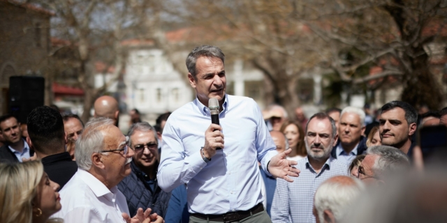 Επίσκεψη του Κυριάκου Μητσοτάκη στα Καλάβρυτα