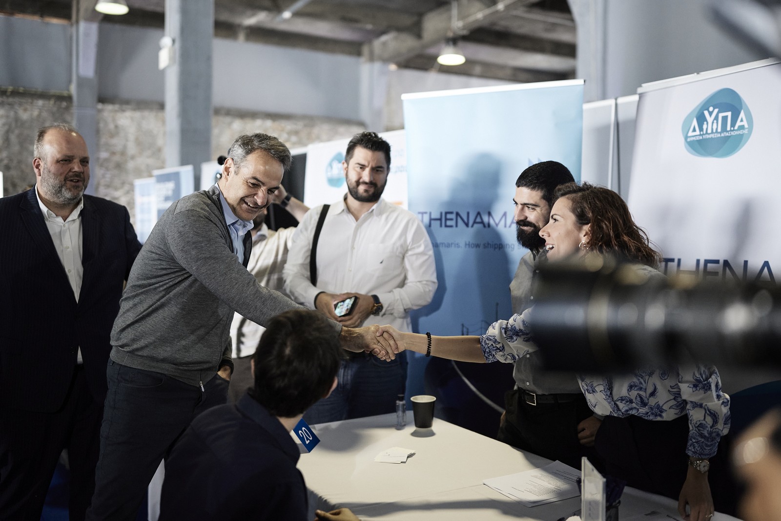 Ο Κυριάκος Μητσοτάκης στην 30η "Ημέρα Καριέρας" της ΔΥΠΑ