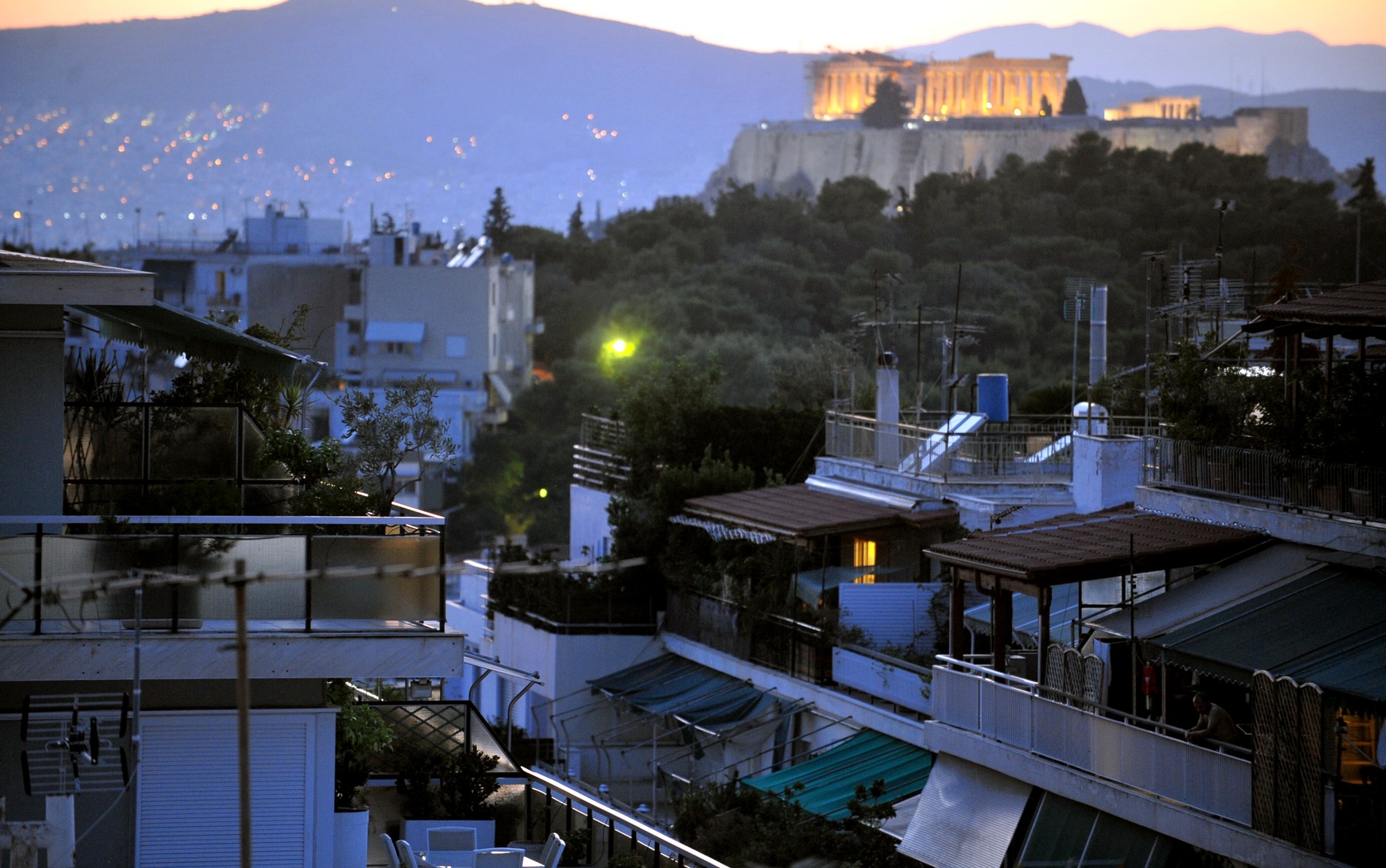 Μπαλκόνια στο κέντρο της Αθήνας