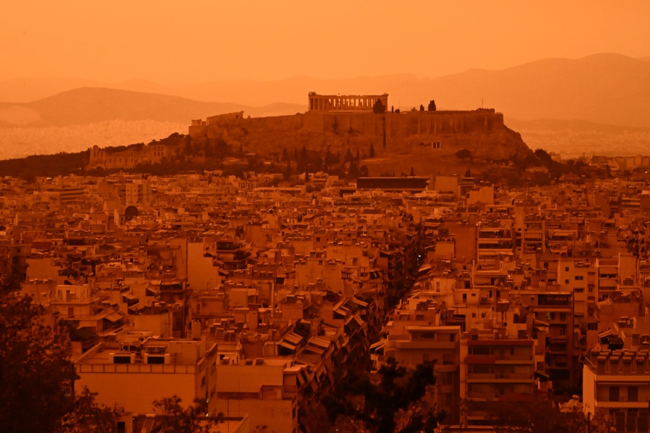 Η αφρικανική σκόνη πάνω από την Αττική