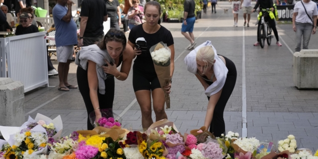 Λουλούδια έξω από το εμπορικό κέντρο στο Σίδνεϊ