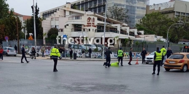 Θεσσαλονίκη: Μηχανή παρέσυρε και τραυμάτισε τροχονόμο
