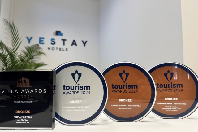 4 βραβεία για την YESTAY GROUP στα Tourism Awards 2024