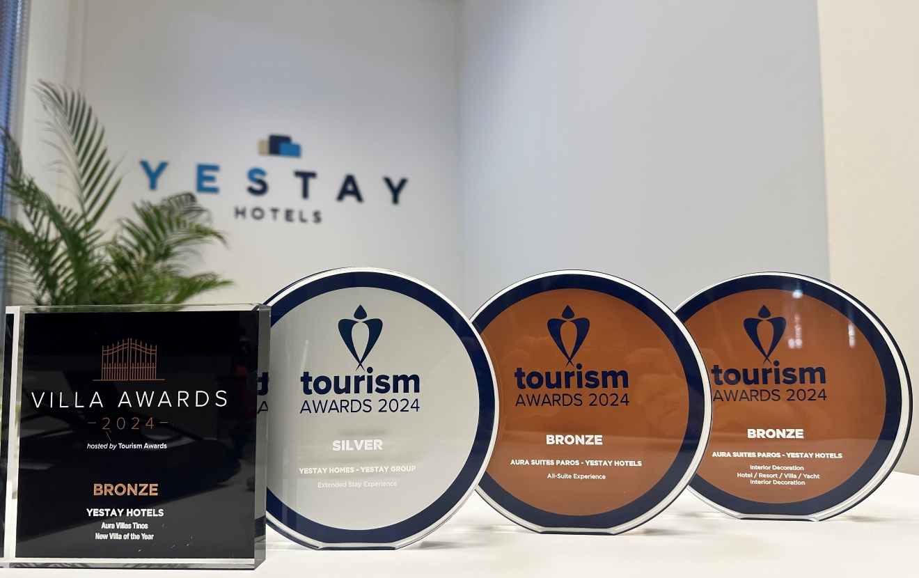 4 βραβεία για την YESTAY GROUP στα Tourism Awards 2024