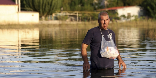 Πλημμύρες στον Παλαμά Καρδίτσας