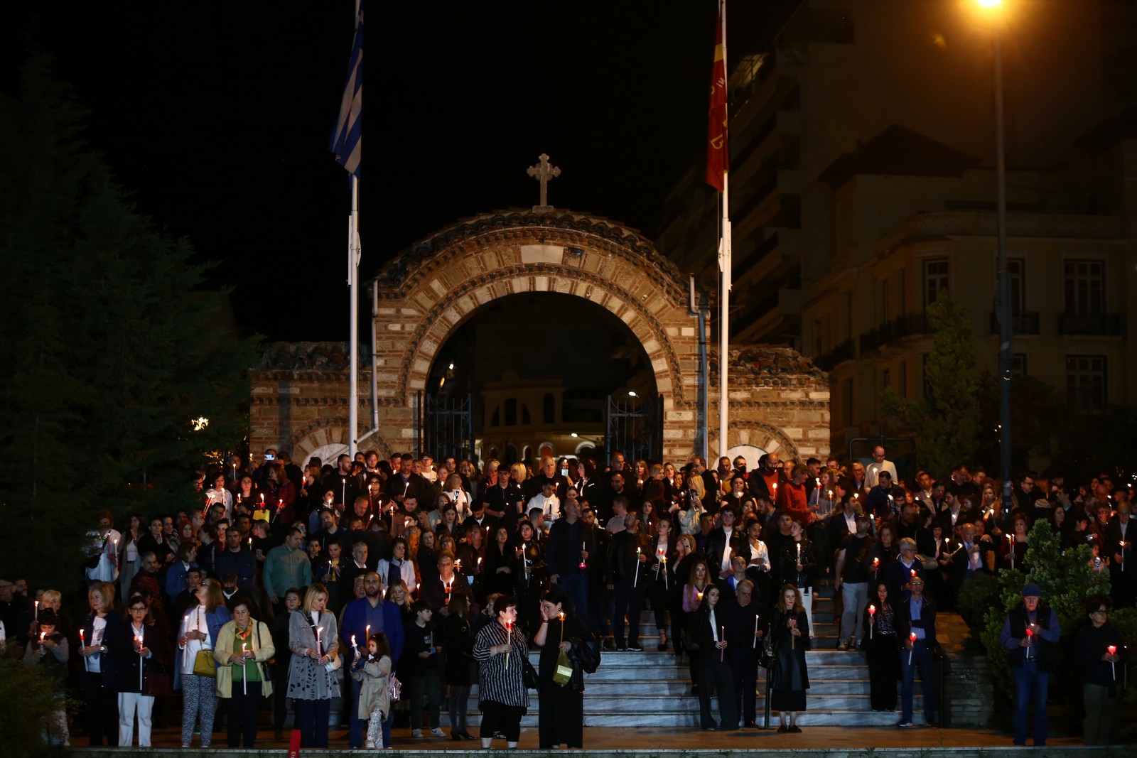 Ανάσταση στον καθεδρικό ναό της του Θεού Σοφίας στη Θεσσαλονίκη.