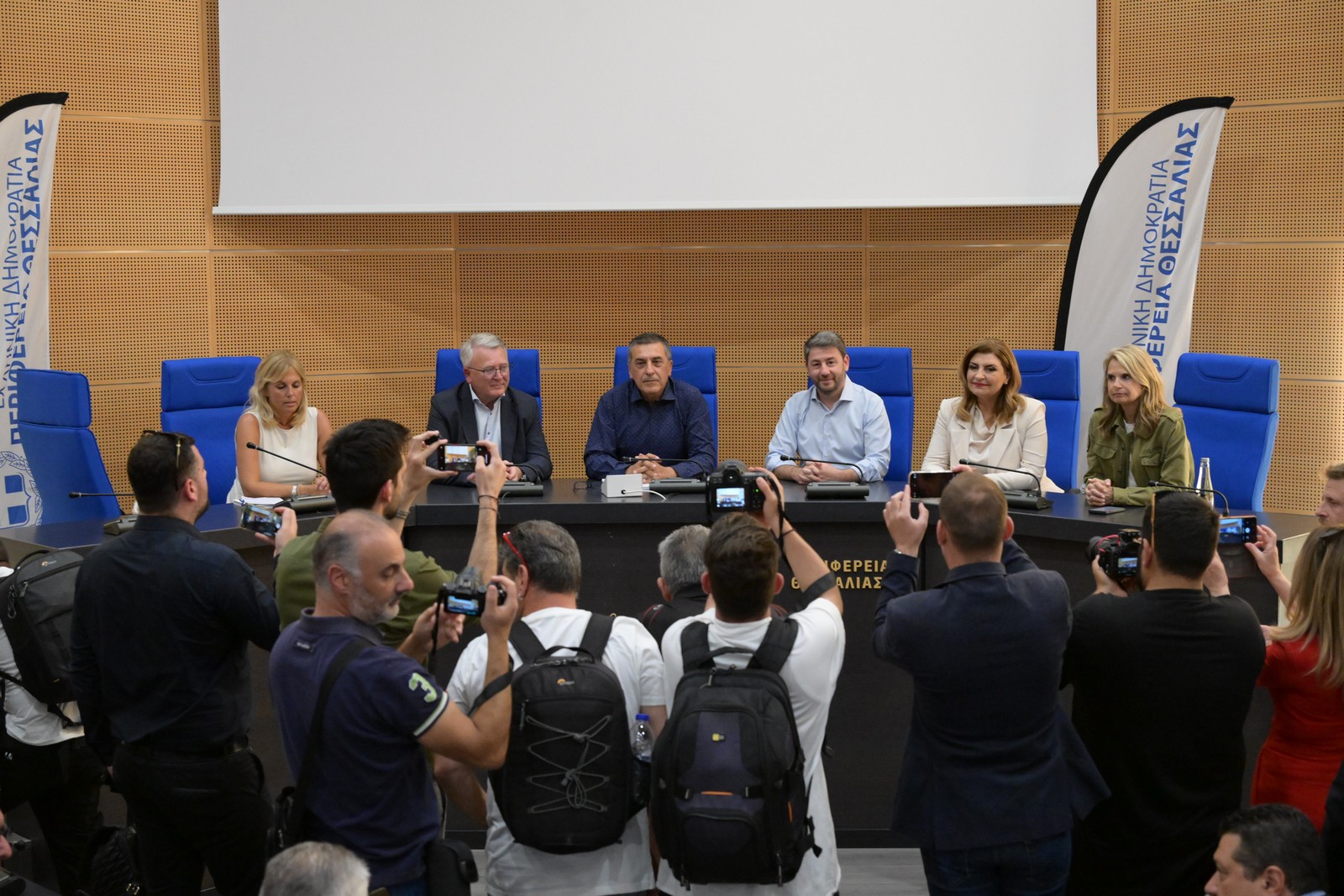 Συνάντηση Ανδρουλάκη με Κουρέτα και Νίκολας Σμιτ