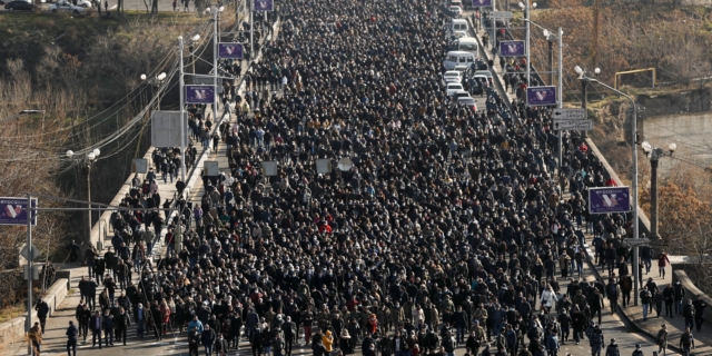 Αρμένιοι διαδηλωτές (φωτογραφία αρχείου)