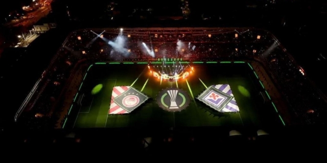 Ολυμπιακός – Φιορεντίνα: Η φαντασμαγορική τελετή έναρξης του τελικού του Conference League