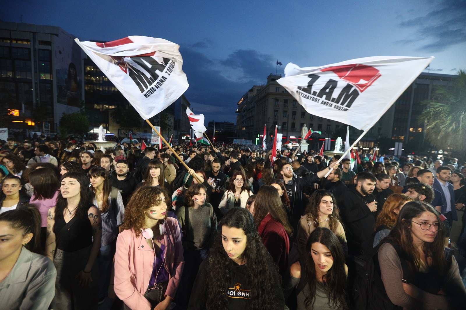 Ολονύχτια διαμαρτυρία φοιτητών στην Αθήνα