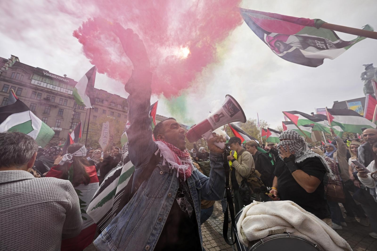 Διαδήλωση στο Μάλμε της Σουηδίας κατά της συμμετοχής του Ισραήλ στη Eurovision 2024