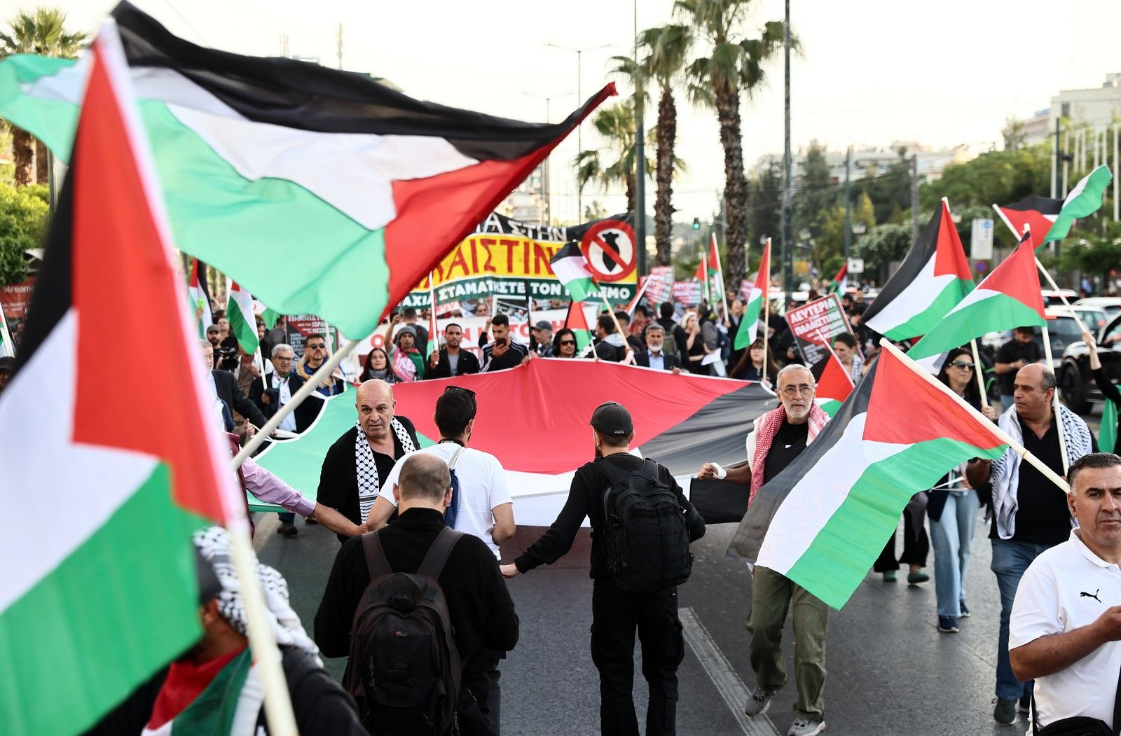 Πορεία αλληλεγγύης στην Παλαιστίνη