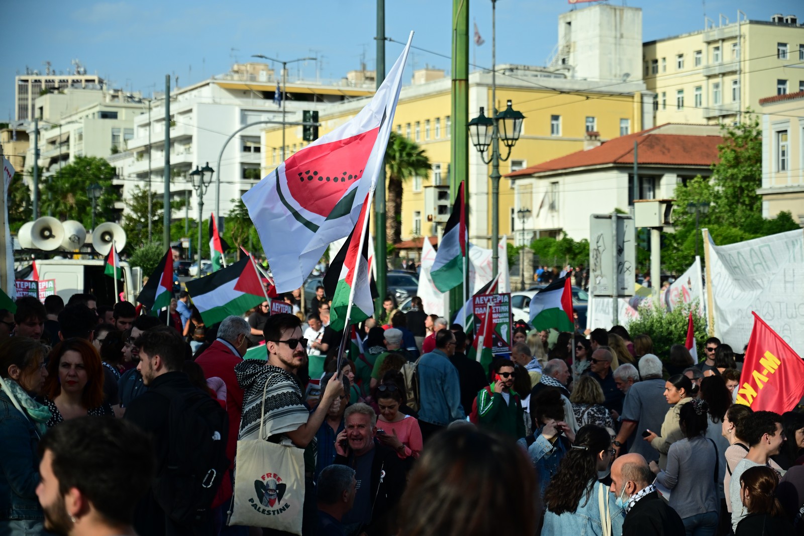 Πορεία αλληλεγγύης στην Παλαιστίνη