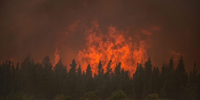 Πυρκαγιά στον Καναδά. Εικόνα αρχείου
